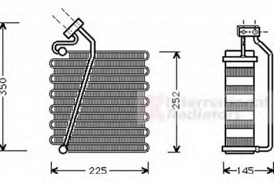 VAN WEZEL 0700v043 -  Испаритель, кондиционер